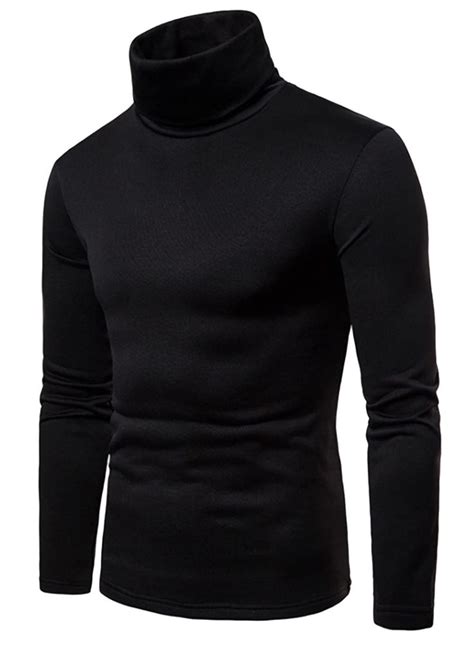 Maquide Men S Casual Slim Fit Basic Tops Knitted Thermal Turtleneck