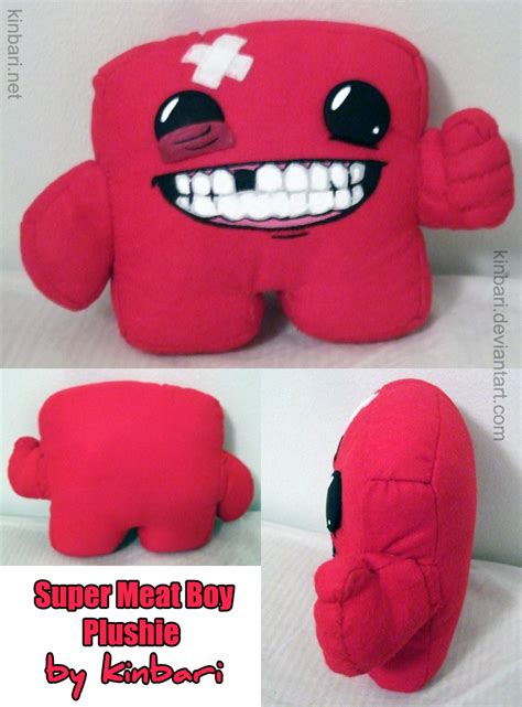 Super Meat Boy Plush by kinbari on DeviantArt