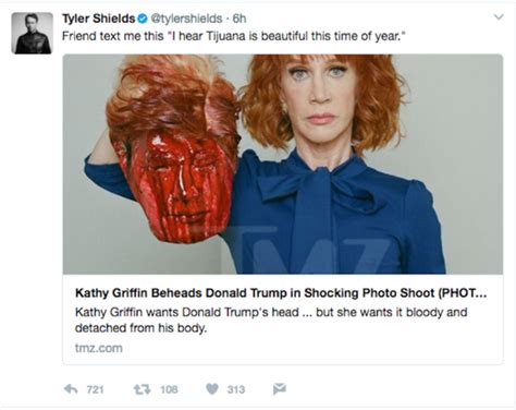 Kathy Griffin Apologizes After Posing With Bloodied Severed Donald