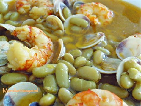 Verdinas Con Almejas Y Gambas Mandarinas Y Miel