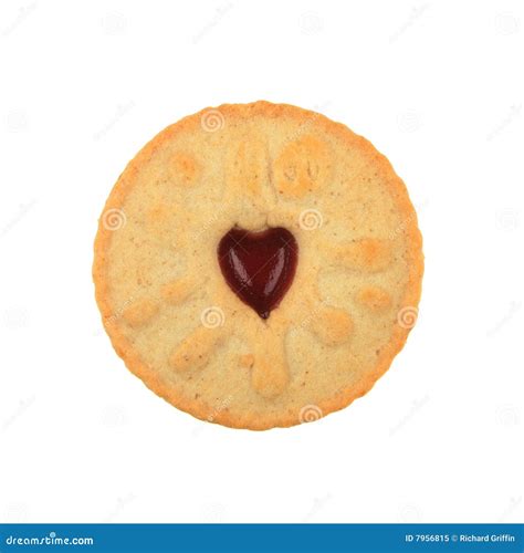 Jammy Dodger Stock Image Image Of White Isolated Round 7956815