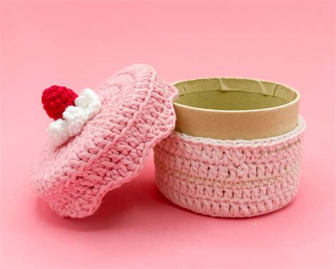 Crochet Cake Box Decoration Perfect For Picnics Or Charcuterie Boards