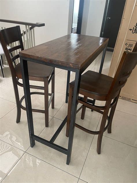 High Bar Table Chair Set Furniture Home Living Furniture Other