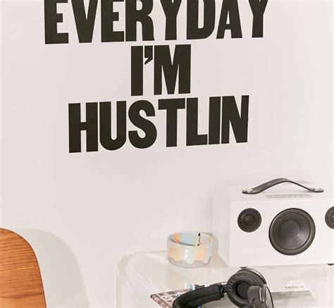 Everyday I'm Hustlin Wall Decal | Urban Outfitters