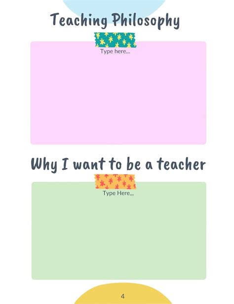 Teacher Portfolio Template Etsy