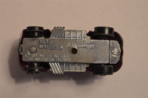 Hot Wheels Custom Volkswagen Maroon Vintage By Mattel Made In Hong Kong Etsy