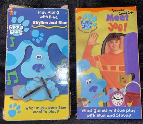 Rare Blues Clues Meet Joe Nickelodeon Nick Jr Vhs Rhythm And Blue