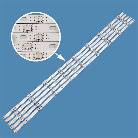 10Pcs Set LED Backlight Bar Strip LG Lnnotek DRT 3 0 50 A B Type Rev