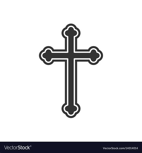 Religion Cross Icon Royalty Free Vector Image Vectorstock