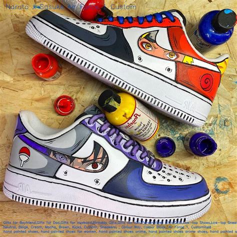 Naruto X Sasuke Air Force Custombuy Now Luxetsy Et Etsy