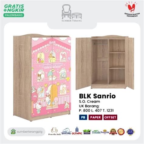 Jual Lemari Pakaian Anak 2 Pintu Baby Locker Lemari Baju Olympic Blk