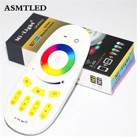 ASMTLED 2 4G RF Wireless Touch Screen RGBW Mi Light Remote Controller