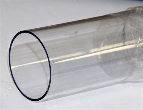 Clear Acrylic Plastic Plexiglass Pipe Tube Mm Fits Pvc Fittings