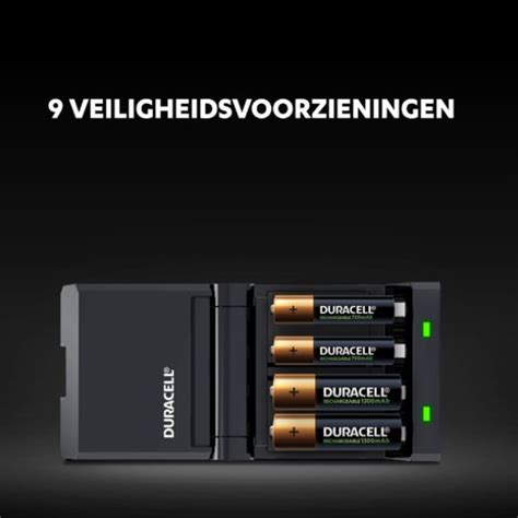 Duracell Cef Hi Speed Value Oplader Voor Oplaadbare Aa En Aaa Ni Mh