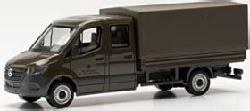 Herpa Mercedes Benz Sprinter 18 Doppelkabine Mit Plane Bundeswehr Ab