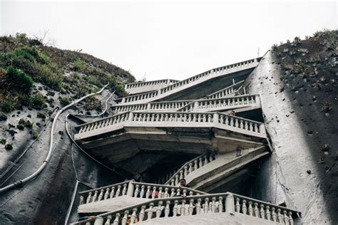 Stairs Of El Penol Rock In Guatape Stock Image Image Of Piedra