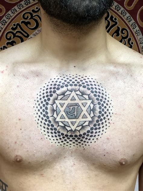 Heart Chakra Tattoo Men