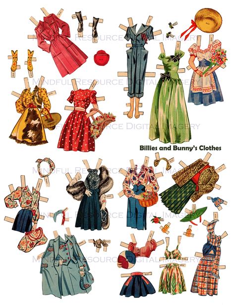 1940s Vintage Paper Dolls Nostalgia Wwii Era Whitman Paper