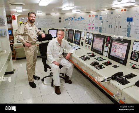 Eurodam Cruise Ship Engine Control Room Stock Photo Alamy