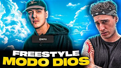 El Goat Blon Reacciona Al Freestyle De Acru Modo Dios Youtube