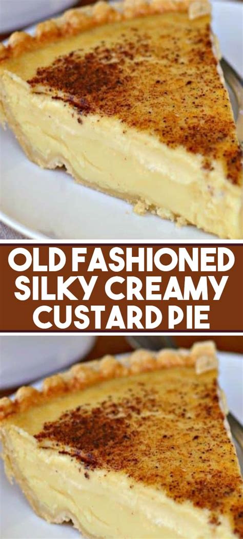 OLD FASHIONED SILKY CREAMY CUSTARD PIE WEEKNIGHT RECIPES