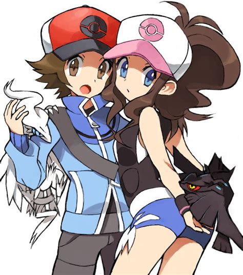 Hilda And Hilbert Black Pokemon Pokemon Pokémon Black And White