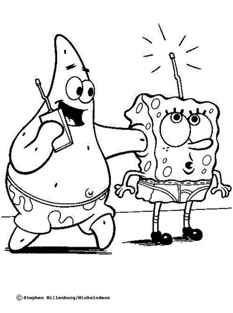 Dibujos De Patricio Bob Esponja Para Colorear Vsun