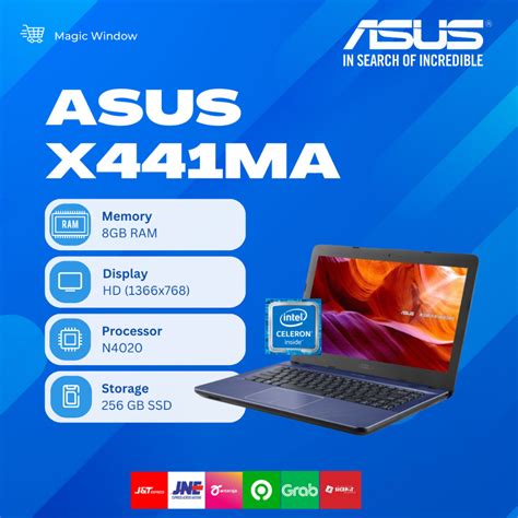 Jual Asus Vivobook X Ma Intel Celeron N Gb Gb Hd Shopee