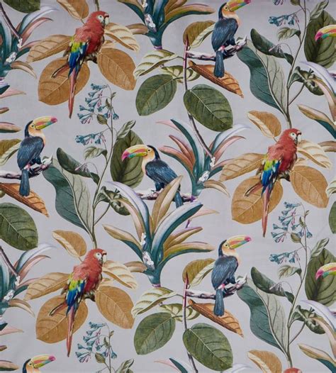 Parrot Fabric In Amber By Prestigious Textiles Jane Clayton