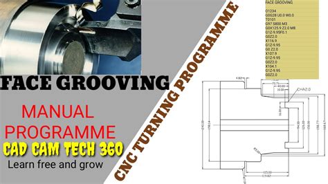 Cnc Turning Programme Face Grooving Operation YouTube