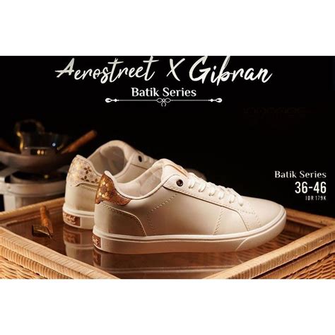 Jual Sepatu Sneakers Limited Aerostreet X Gibran Batik Series Asli