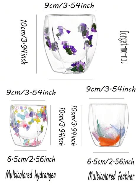 1pc Copo De Vidro De Alto Teor De Borosilicato Para Flores Secas