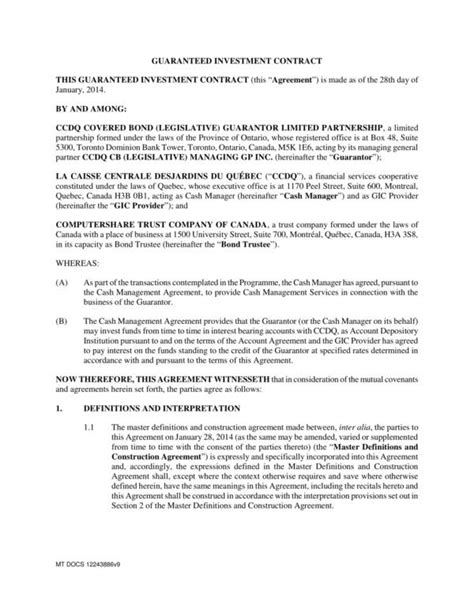 Llc Investment Agreement Template