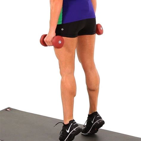 Weighted Calf Raise Exercise How To Workout Trainer By Skimble