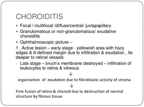 Choroiditis