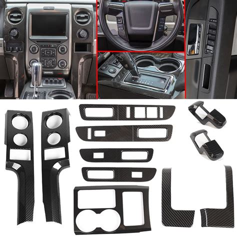 Full Set Interior Decoration Trim Kit Dashboard Cover For F