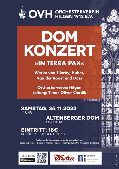 Domkonzert 2023 Orchesterverein Hilgen 1912 E V