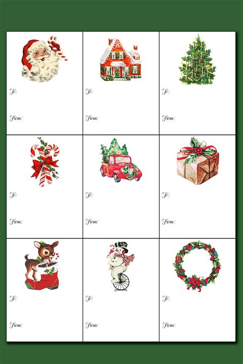 Printable Christmas Labels for Gifts | Printable christmas labels ...