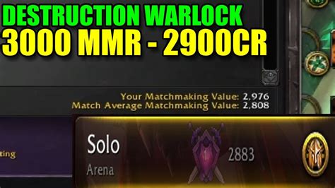 Destruction Warlock Mmr Cr Solo Shuffles