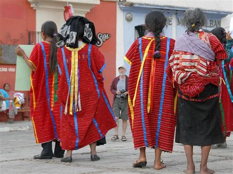 Triqui Women Oaxaca Mexico Oaxaca Traditional Clothing Men Oaxaca