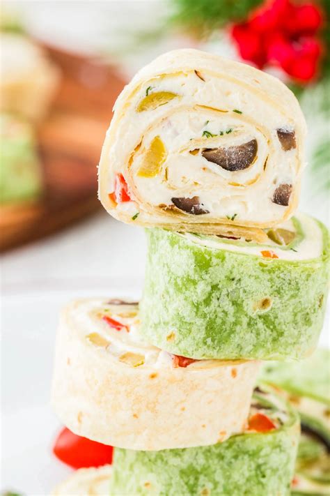 Cream Cheese Olive Tortilla Roll Ups Wonkywonderful