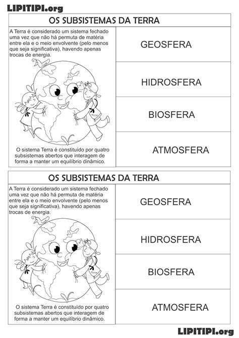 Imagenes De La Geosfera Para Colorear