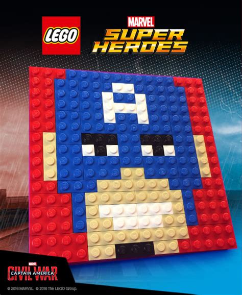 Free LEGO Marvel Captain America Mosaic at Toys R Us!