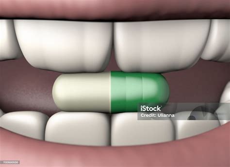Dentista Pode Receitar Antidepressivo - Foto de Comprimido Do Antidepressivo Da Ilustração 3d Na Boca Humana ...