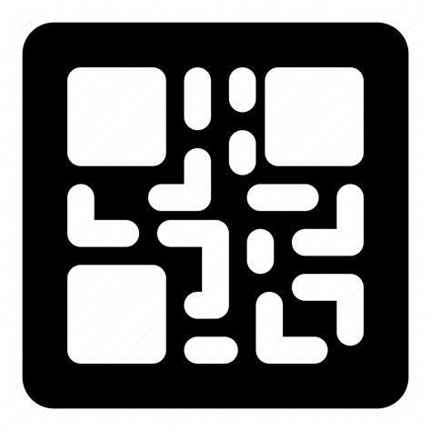 Glyph Qr Code Technology Scan Security Scanning Icon Download