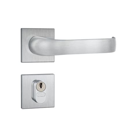 Fechadura 803 37 Roseta Quadrada 1 Gorje Externa Inox Escovado LOJA STAM