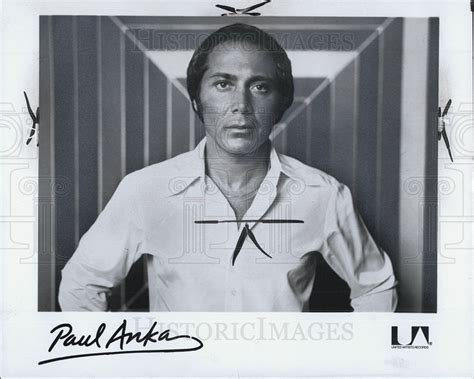 Paul Anka Singer 1976 Vintage Promo Photo Print Historic Images