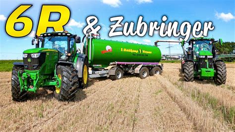 Lets Drive John Deere 6R Güllezubringer zum 7R 330 mit Tridem