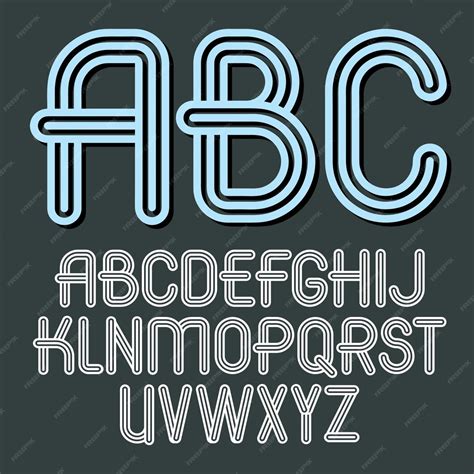 Fonte De Letras Maiusculas - Conjunto de letras maiúsculas vetoriais da moda, abc isolado. fonte ...