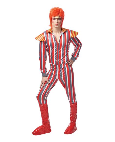 Ziggy Stardust David Bowie Starman 1980s Men's Glam Rocker Jumpsuit ...